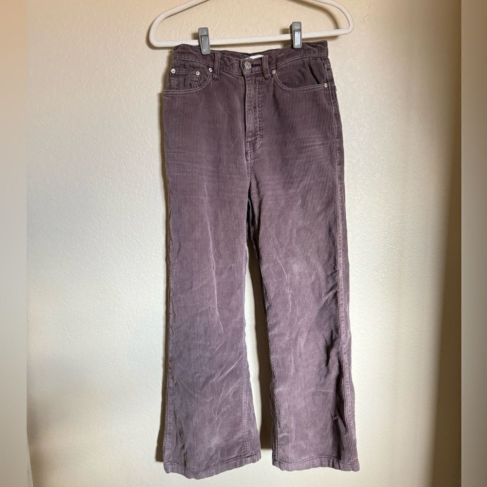 BDG Urban Outfitters High & Wide Corduroy Pants Size 26 in Brown/Purple - Picture 3 of 9